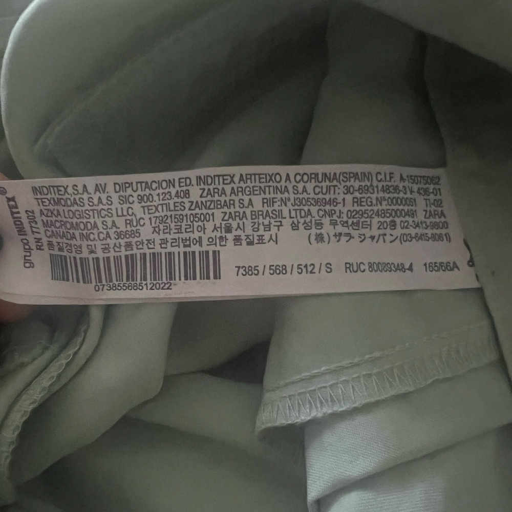 Zara High Waist Wide Leg Trousers Sea Green - Picture 12 of 12